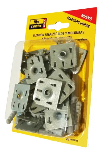 Fijaconta Max Zócalos Y Molduras Madera Dura X 20 Conjuntos
