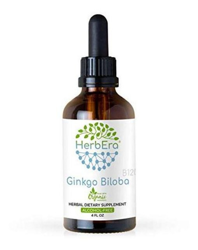 Ginkgo Biloba B120 Extracto Herbario Sin Alcohol Tintura, G