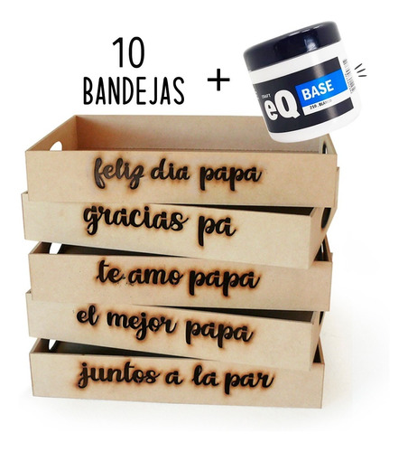 Bandejas Fibrofacil Desayuno 20x30 Dia Del Padre - Oferta !