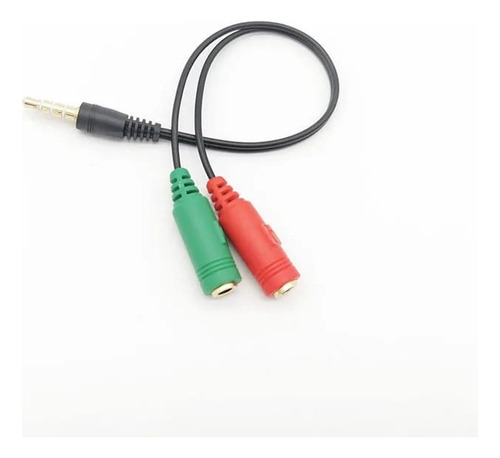  Cable Adaptador Miniplug  1 Macho A 2 Hembra 3.5mm