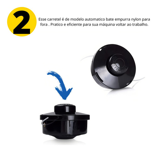 5 Carretel Auto Roçadeira Intech Machine Tekna 33 43 52cc