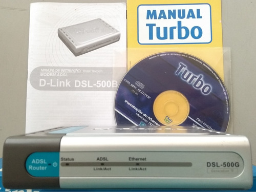 Roteador Adsl2/2+ Dsl-500b Completo Usado Na Caixa