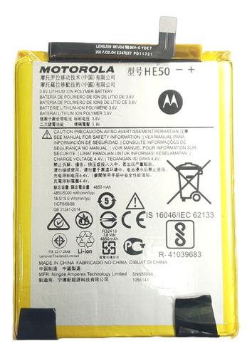 Batería Para Motorola E5 Plus He50 100%original