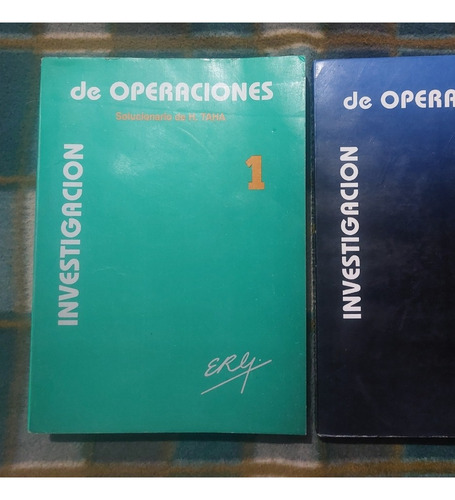 Libro Investigacion De Operaciones 2 Tomos Solucionario Taha