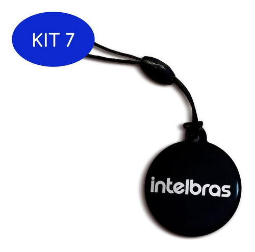 Kit 7 Chaveiro Aproximação Intelbras Xid 1000 Tag Rfid