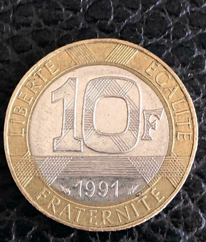 Moneda Francia 10 Francos 1991