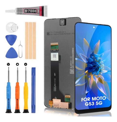 Bexupull Pantalla Táctil Lcd Para Moto G53 5g Xt2335