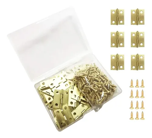 comprar Juland 50 Piezas Mini Bisagras De Cobre Bisagras De Latón Re