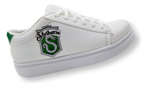 Tenis Casual Slytherin Harry Potter Bordado Chicos Y Grandes