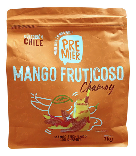 Mango Natural Deshidratado Enchilado Premier Bolsa De 1kg