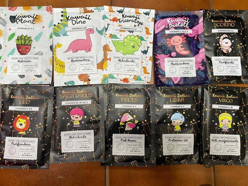 30 Mascarillas Coreanas Kawaii Hidratantes Nutritivas
