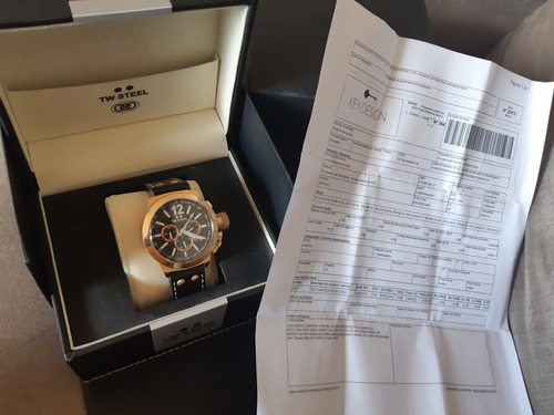 Relógio Tw Steel Ceo Chronograph Rose Gold Na Caixa Com Nf