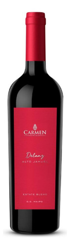 Pack De 6 Vino Tinto Carmen Delanz Alto Jahuel Blend 750 Ml