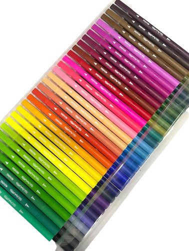 Marcadores Mooving D/punta Pincel Miss Brush Xl 60 Colores