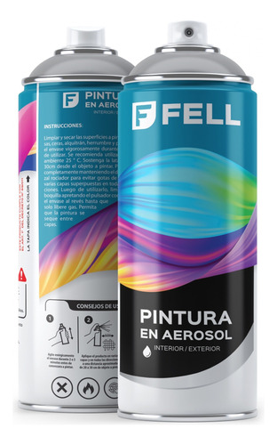 Pintura En Aerosol Blanco Satinado 400ml Fell Ft