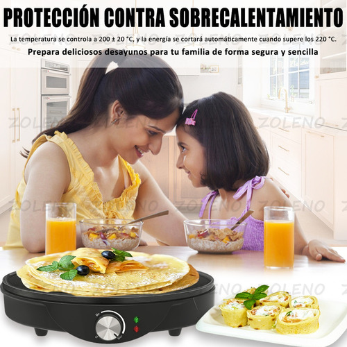 New Crepera Eléctrica Antiadherente Duradera De Calidad