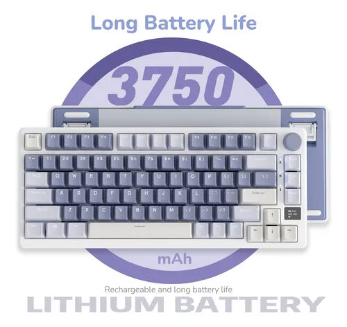Rk Royal Kludge Teclado Mecánico M75 Con Pantalla Intelige.