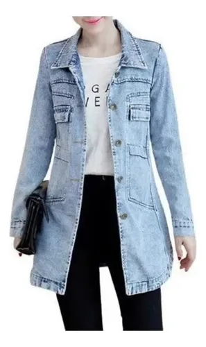 Pantalon de mezclilla con saco mujer new arrivals