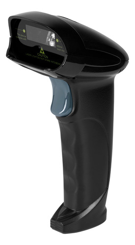 Vorago Bcs-201 Lector De Código De Barras Laser 1d Con Cable Usb Ip52 Resistente Al Polvo Ideal Para Almacenes De Alto Flujo Punto De Venta Incluye Soporte 127V negro