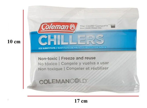Imagen 2 de 5 de Hielo Artificial Coleman Gel Refrigerante Sachet Chico 200g
