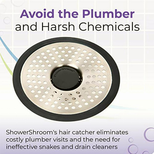 Showershroom Protector De Drenaje Ducha Acero Inoxidable