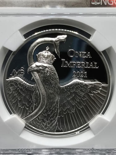 Onza Imperial Año 2021 Certificada Pf 70 Ultra Cameo (Usado)
