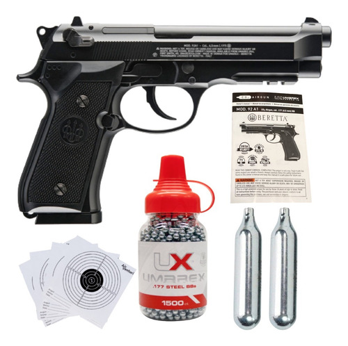 Beretta 84fs Blowback Bbs .177 Co2 12gr Negro Xchwsp