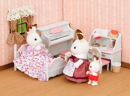 Sylvanian Families Set Dormitorio Coneja Chocolate Juguete