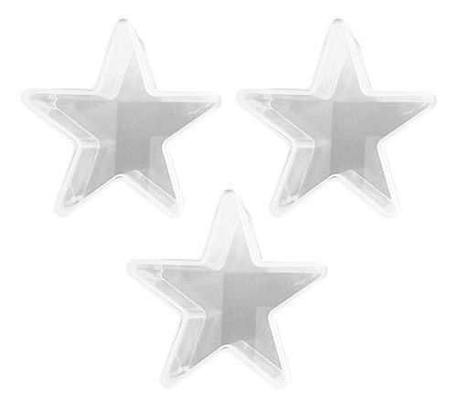 30 Estrelas Neon De Acrílico Transparente Decoração Festa