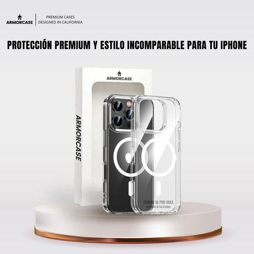 Qw Funda Para iPhone 16 Pro Max Magsafe Protector Camara Armor