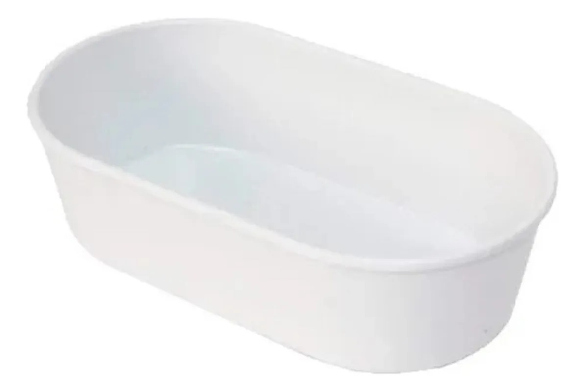 Banheira Passarinho Aves Oval Leitosa Grande Gigante Kit Com 12 Un Branco