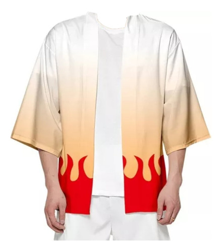 Haori Kimono Demon Slayer  Rengoku  Pilar De La Llama