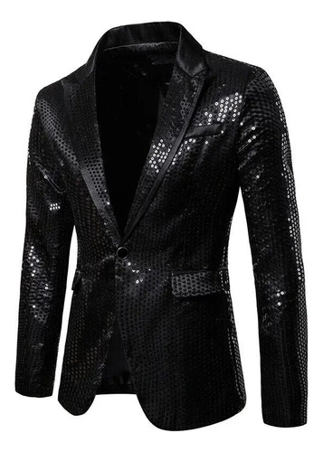 Chaqueta Tipo Blazer Decorada En Oro Para Hombre Night Club