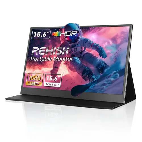 Monitor Portátil de 15.6" Full HD IPS com USB-C e Mini HDMI