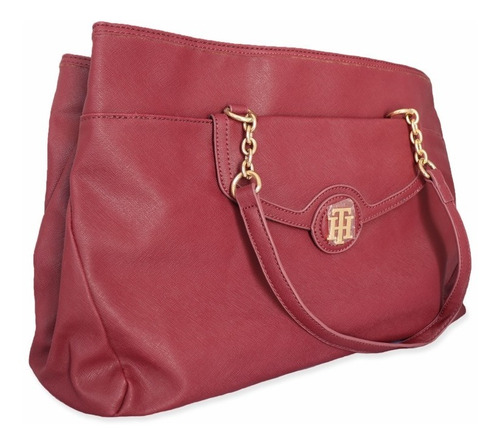 Bolso Tommy Hilfiger  Piel Vino Envio Gratis (33)