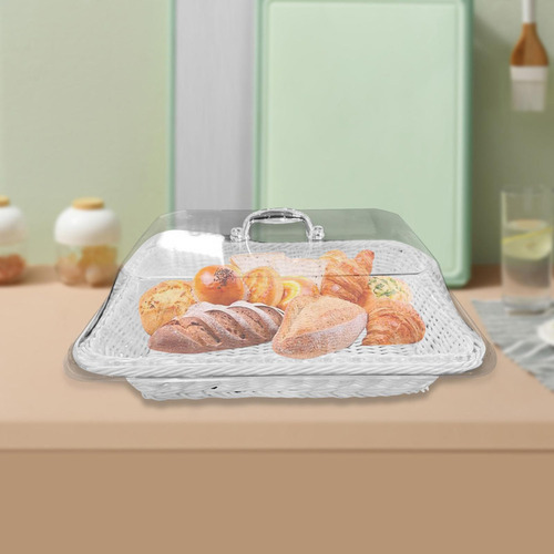 Cesta De Pan, , Cesta Rústica De Ratán De 40cmx30cmx15cm