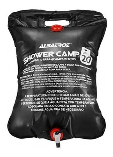 Bolsa Chuveiro Portátil Shower Camp 20 Litros - Albatroz