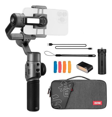 Estabilizador Celular Gimbal Zhiyun Smooth 5s Combo Tripode! Color Negro