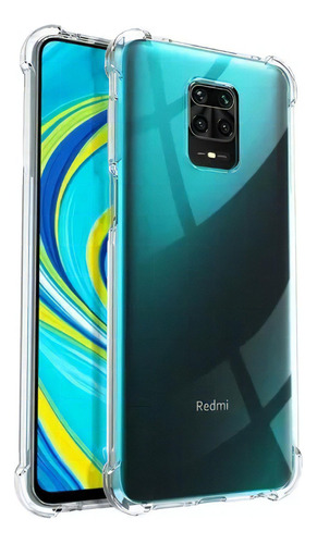 Carcasa Silicona Antigolpes Para Xiaomi Redmi Note 9s Pro Color Transparente Liso