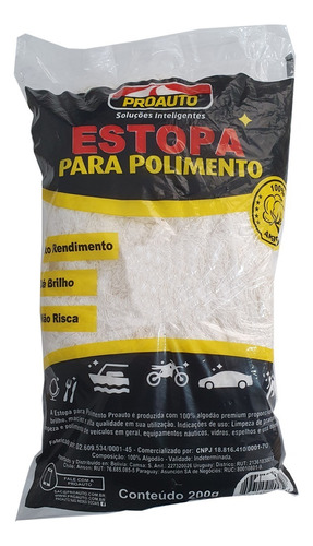 Estopa Para Polimento Proauto 200g