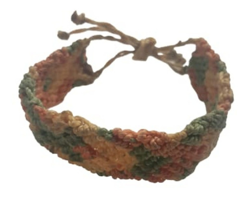 Pulsera Muñequera Unisex De Macramé / Ajustable