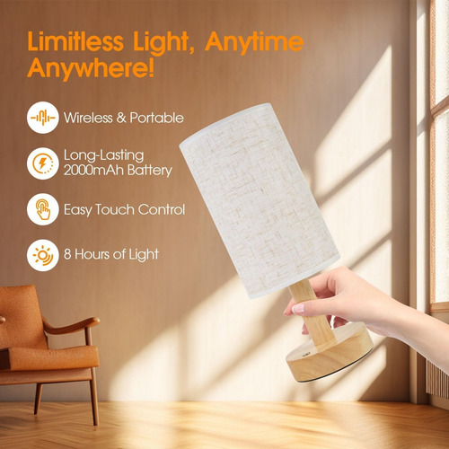 Luminária De Mesa Led Infantil Quarto Luz Com 3 Cores Usb