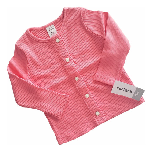 Sueter Con Botones Rosa Beba Carters 12 Meses