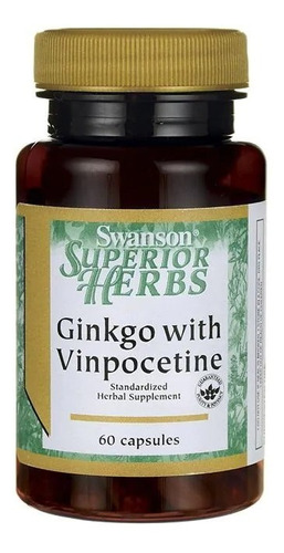 Ginkgo Con Vinpocetina - Estandarizado 60 Capsulas