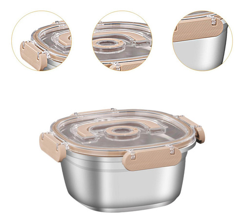 M Contenedor De Alimentos De Acero Inoxidable 1400 Ml