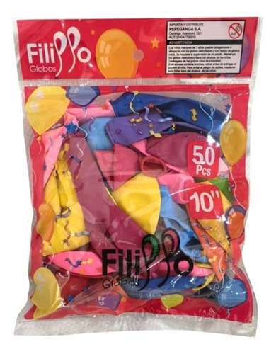 Bolsa De Globos Multicolor, Fili Mundomagico