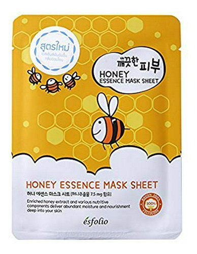 Esfolio Pure Skin Mask Box, Honey Essence, 11.8 Ounce