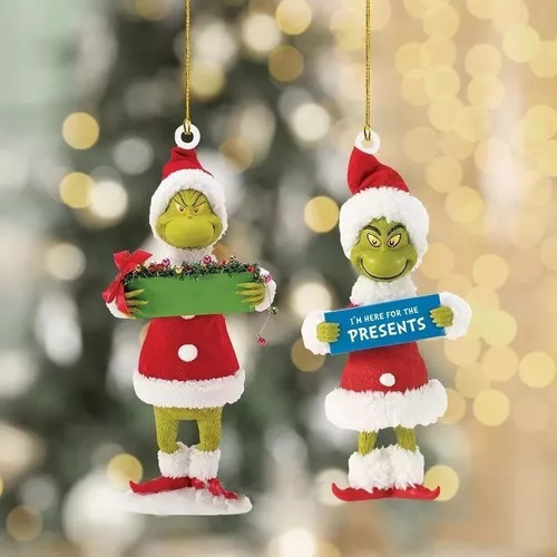 U, 6 Adornos Colgantes For Árbol Navidad Con El Muñeco