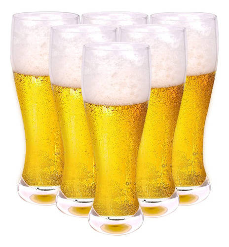 Bpfy Juego De 6 Vasos De Cerveza Pilsner De 18 Onzas, Vasos