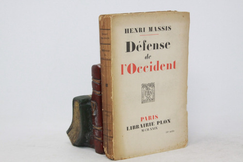 Henri Massis - Défense De L Occident - Libro En Francés